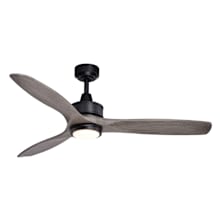 Curtiss 52" 3 Blade Indoor / Outdoor 3000K LED Ceiling Fan with Washed Gray Fan Blades