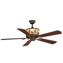 Yellowstone 56" 5 Blade Indoor Ceiling Fan - Remote Control and Fan Blades Included