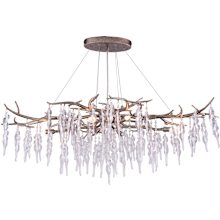 Rainier 6 Light 40" Wide Crystal Waterfall Chandelier