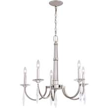 Hoyne 5 Light 25" Wide Crystal Candle Style Chandelier