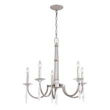 Hoyne 5 Light 25" Wide Crystal Candle Style Chandelier
