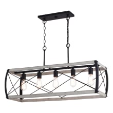 Montclare 5 Light 35" Wide Linear Chandelier