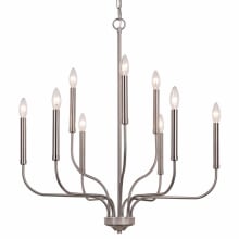 Harris 9 Light 28" Wide Taper Candle Style Chandelier