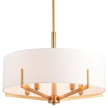 Surrey 5 Light 22" Wide Drum Chandelier