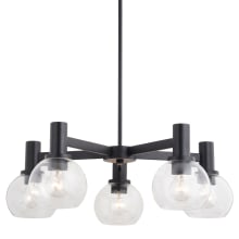 Marshall 5 Light 27" Wide Chandelier with Clear Glass Shades