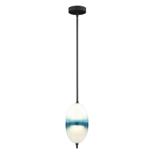 Somerset Single Light 6" Wide LED Crystal Pendant