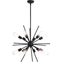 Estelle 12 Light 28" Wide Abstract Sputnik Chandelier