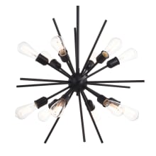 Estelle 12 Light 28" Wide Abstract Sputnik Chandelier