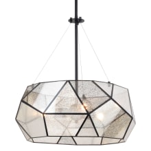 Euclid 20" Wide 3 Light Faceted Glass Pendant