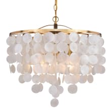 Elsa 20" Wide 3 Light Capiz Shell Pendant