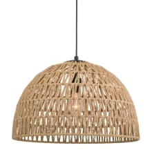 Nassau 18" Wide Pendant with Woven Rope Shade