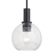 Marshall 8" Wide Mini Pendant with Clear Glass Shade