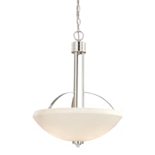 Solna 3 Light 17" Wide Foyer Pendant with Frosted Glass Shade