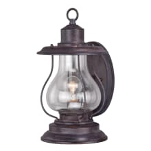 Dockside 1 Light Outdoor Wall Sconce with Clear Glass Shade