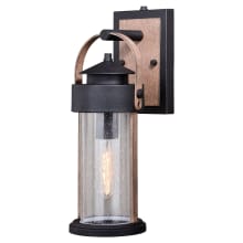 Cumberland Single Light 16" Tall Outdoor Wall Sconce with A Glass Shade