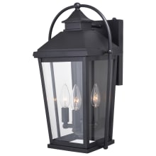 Lexington 3 Light 17" Tall Outdoor Wall Sconce