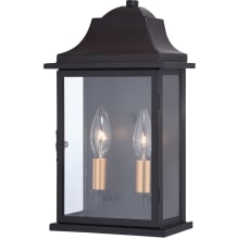 Bristol 2 Light 13" Tall Outdoor Wall Sconce