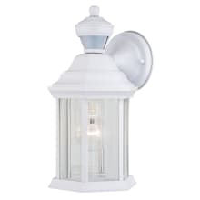 Auburn 12" Tall Outdoor Wall Sconce with Clear Glass Shade