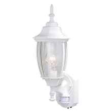 Rogers Park 18" Tall Outdoor Wall Sconce with Clear Glass Shade