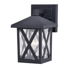 Rockford 9" Tall Outdoor Wall Sconce with Clear Glass Shade