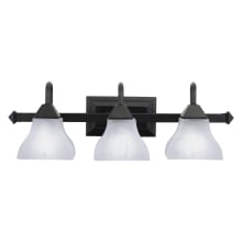 Cardiff 3 Light Bathroom Vanity Light - 10.75 Inches Wide