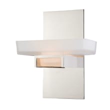 Gatsby 10" Tall Bathroom Sconce with Etched Glass Shade