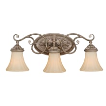 Avenant 3 Light 23" Wide Bathroom Vanity Light with Glass Shades