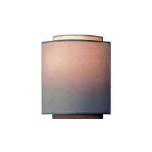 Burnaby 1 Light Wall Sconce with White Fabric Shade