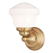 Huntley 10" Tall Bathroom Sconce with Frosted Glass Shade