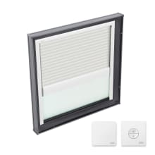 30-1/2 x 30-1/2 Inch Tempered LowE3 Fixed Curb Mount Skylight with White Light Filtering Solar Blind from the FCM Collection