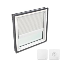 30-1/16 x 30 Inch Laminated LowE3 Fixed Deck Mount Skylight with White Light Filtering Solar Blind from the FS Collection