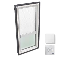 21 x 37-7/8 Inch Laminated LowE3 Fixed Deck Mount Skylight with White Room Darkening Solar Blind from the FS Collection