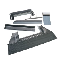Size 1430/1446 High-Profile Tile Roof Flashing Kit with Adhesive Underlayment for Curb Mount Skylight