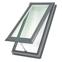 21 x 26-7/8 Inch Laminated LowE3 Manual Venting Deck Mount Skylight with White Light Filtering Solar Blind from the VS Collection