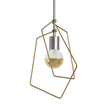 Filament Single Light 10-3/16" Wide Pendant with Wire Wrap Accent