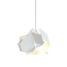 Cumulus Single Light 11-1/8" Wide Abstract Pendant with Folded Steel Shade