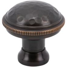 ArtWorth Solid Brass 1-1/8" Rustic Hammered Dome Cabinet Knob / Drawer Knob