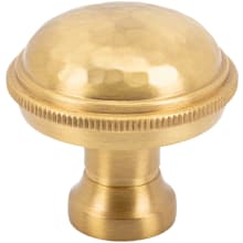 ArtWorth Solid Brass 1-5/16" Rustic Hammered Dome Cabinet Knob / Drawer Knob