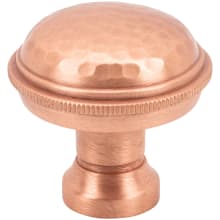 ArtWorth Solid Brass 1-5/16" Rustic Hammered Dome Luxury Cabinet Knob / Drawer Knob