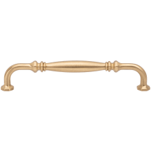Palazzo Solid Brass 7-9/16" Center to Center Traditional Barrel Cabinet Handle / Drawer Pull