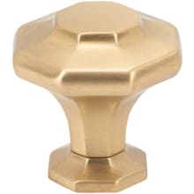 Palazzo Solid Brass 1-3/16 Inch Geometric Cabinet Knob