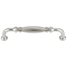 Roscato Solid Brass 6-5/16" Center to Center Traditional Ribbed Barrel Cabinet Handle / Drawer Pull