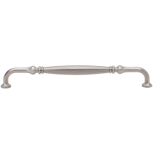 Roscato Solid Brass 12" Center to Center Traditional Ribbed Barrel Appliance Handle / Appliance Pull