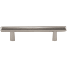 Insignia Solid Brass 3-3/4" Center to Center Urban Modern Faceted Geometric Cabinet Bar Handle / Drawer Bar Pull