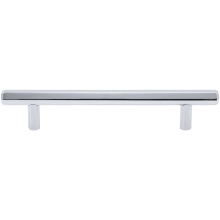 Insignia Solid Brass 5-1/16" Center to Center Urban Modern Geometric Faceted Cabinet Bar Handle / Drawer Bar Pull