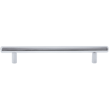 Insignia Solid Brass 6-5/16" Center to Center Urban Modern Geometric Faceted Cabinet Bar Handle / Drawer Bar Pull