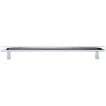 Insignia Solid Brass 12" Center to Center Urban Modern Geometric Faceted Bar Appliance Handle / Appliance Bar Pull