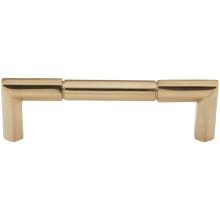 Identity Solid Brass 3-3/4" Center to Center Urban Modern Split Design Cabinet Handle / Drawer Pull