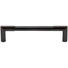 Identity Solid Brass 5-1/16" Center to Center Modern Split Design Cabinet Handle / Drawer Pull