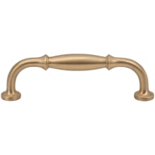 Cala Solid Brass 3-3/4" Center to Center Traditional Barrel Cabinet Handle / Drawer Pull
